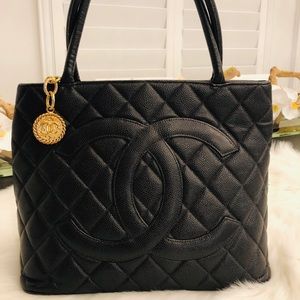 Chanel CC Medallion Leather Tote